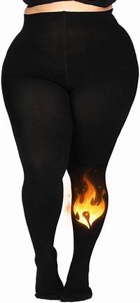 MERYLURE Plus Size Fleece Lined Tights,Winter Warm Fake Translucent Leggings for Women,Thick ...