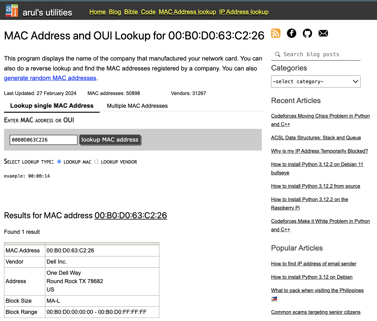 10 free online mac address vendor lookup tools gis user technology news