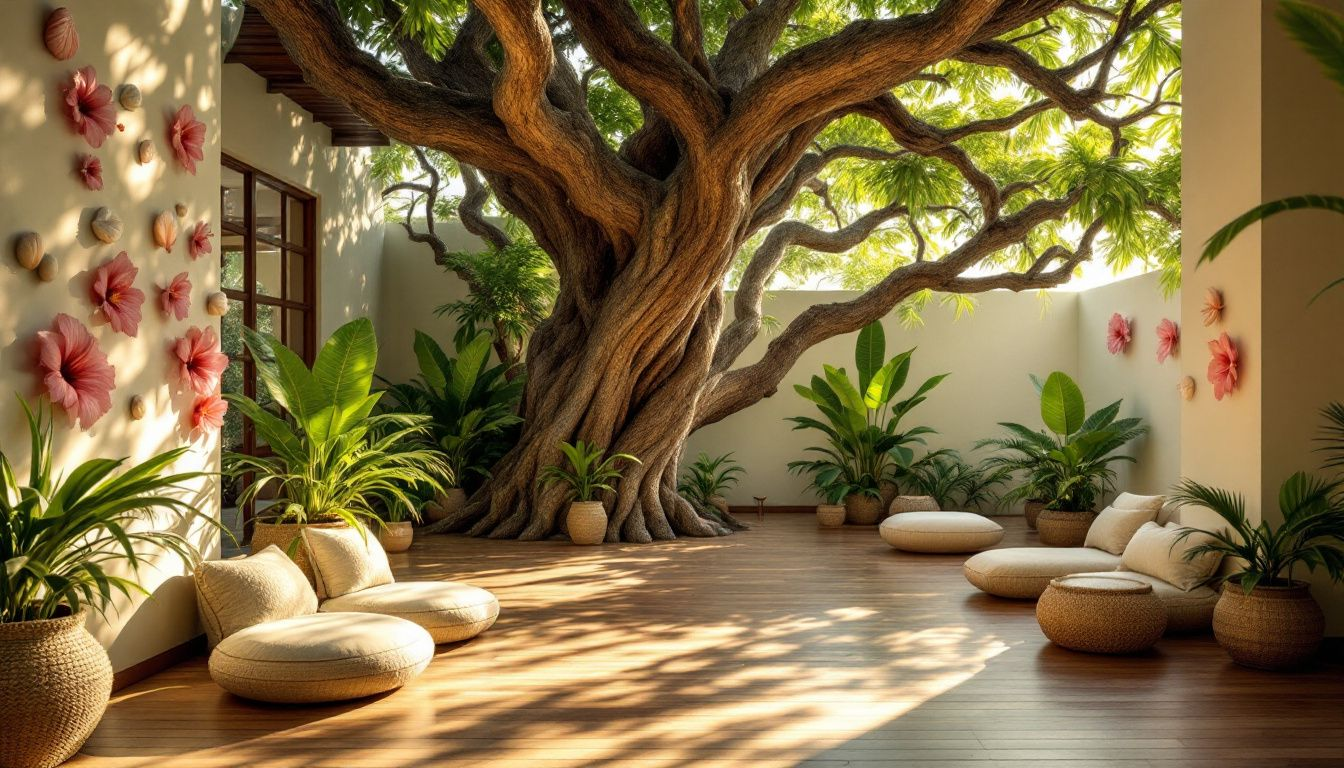 A cozy spa reception area in Hawaii, inviting clients to book their treatments.