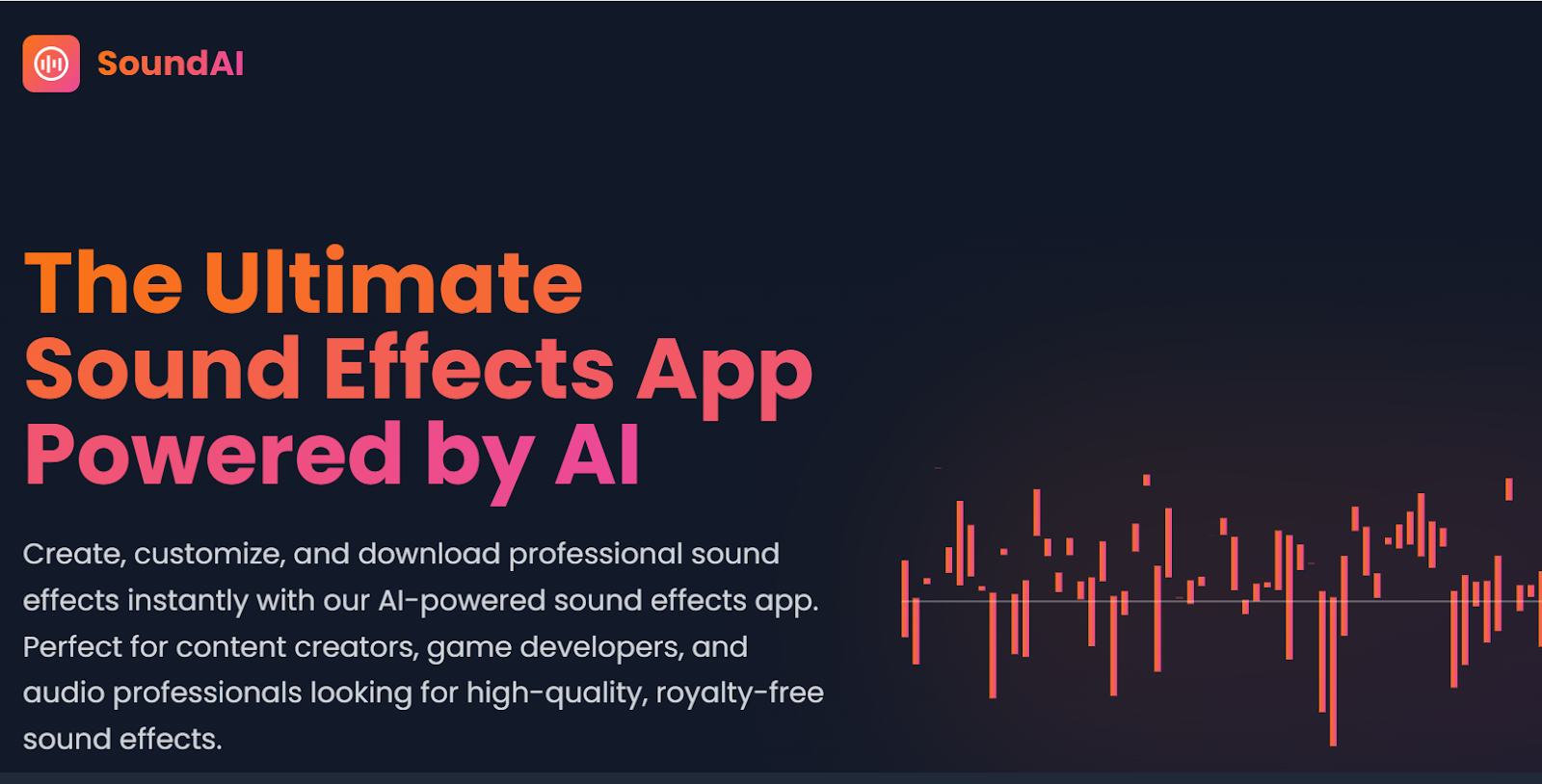 SoundAI sound effects generating tool