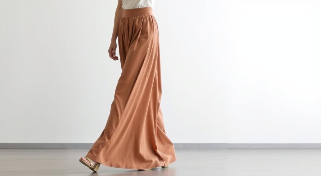 wide-leg pants to embrace the flow