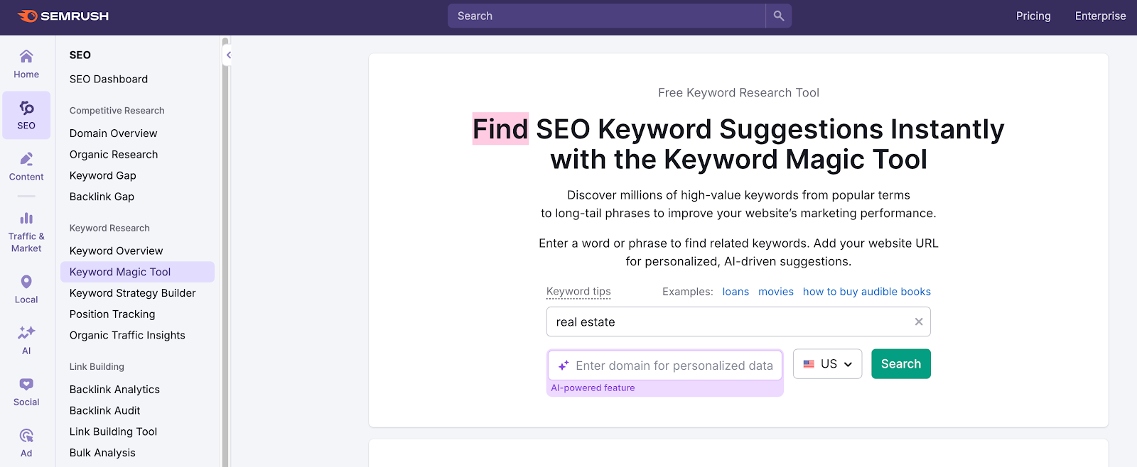 real easte Keyword Overview