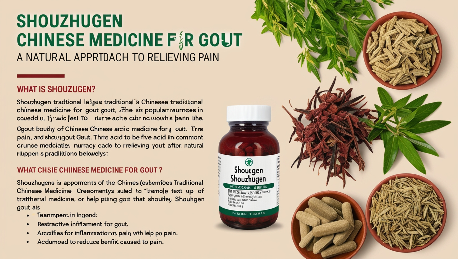 Shouzhugen Chinese Medicine for Gout​