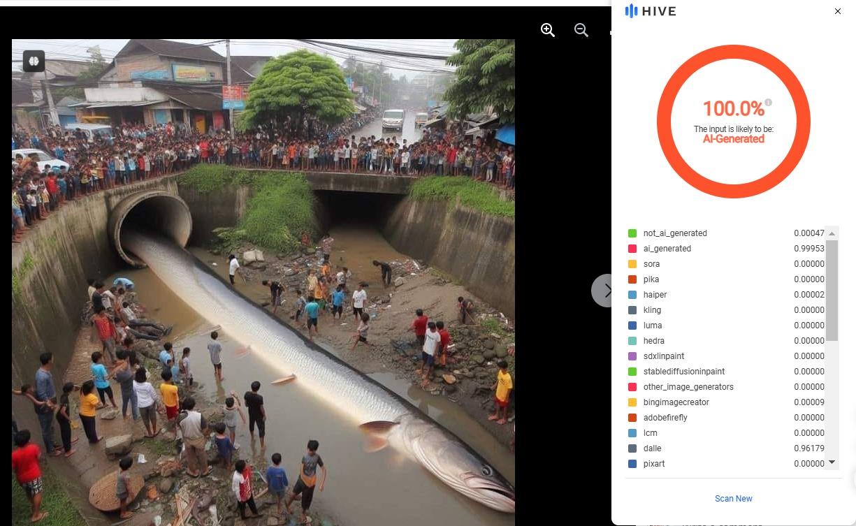 A group of people standing around a river  Description automatically generated