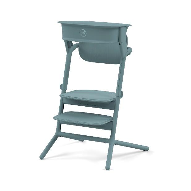 A blue baby chair with three steps

Description automatically generated