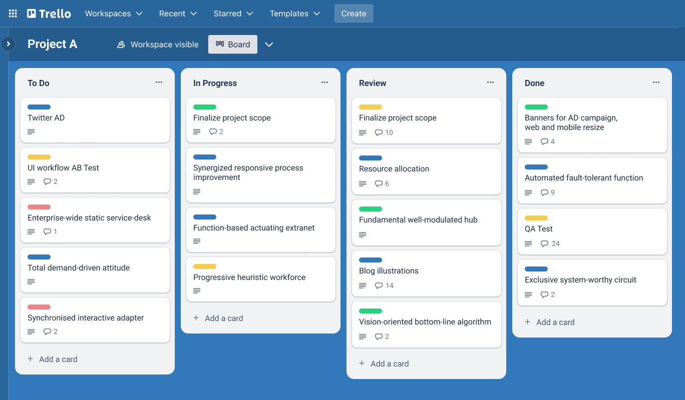 Trello UI