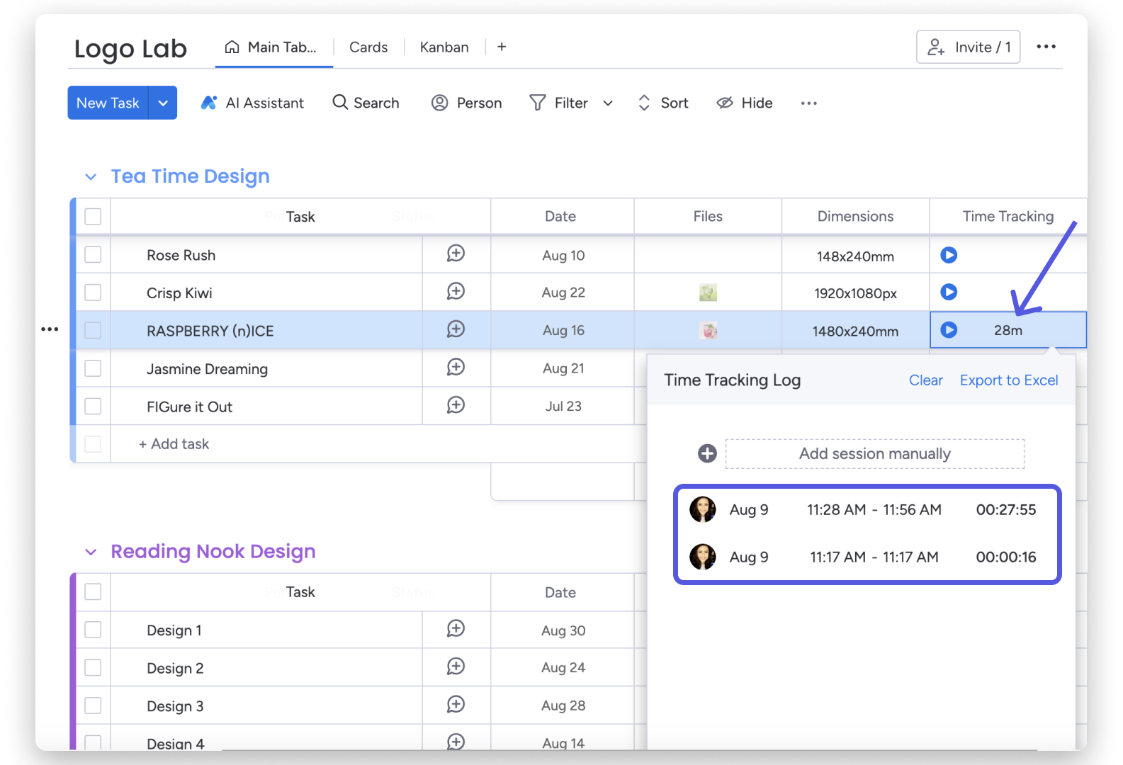 Monday.com Time Tracking