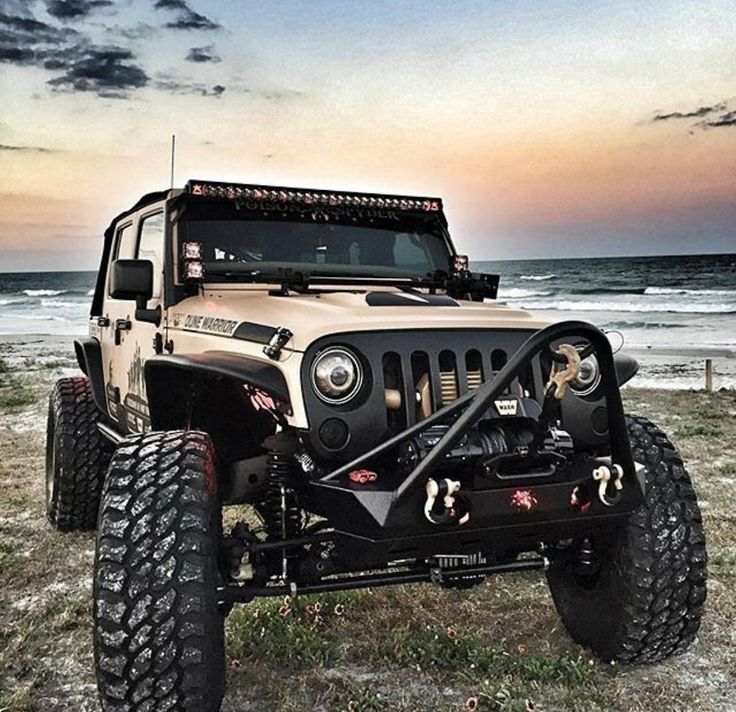  A Jeep Wrangler with upgraded fenders.