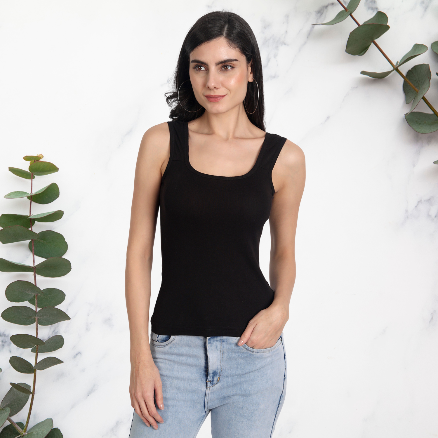 short cotton camisole