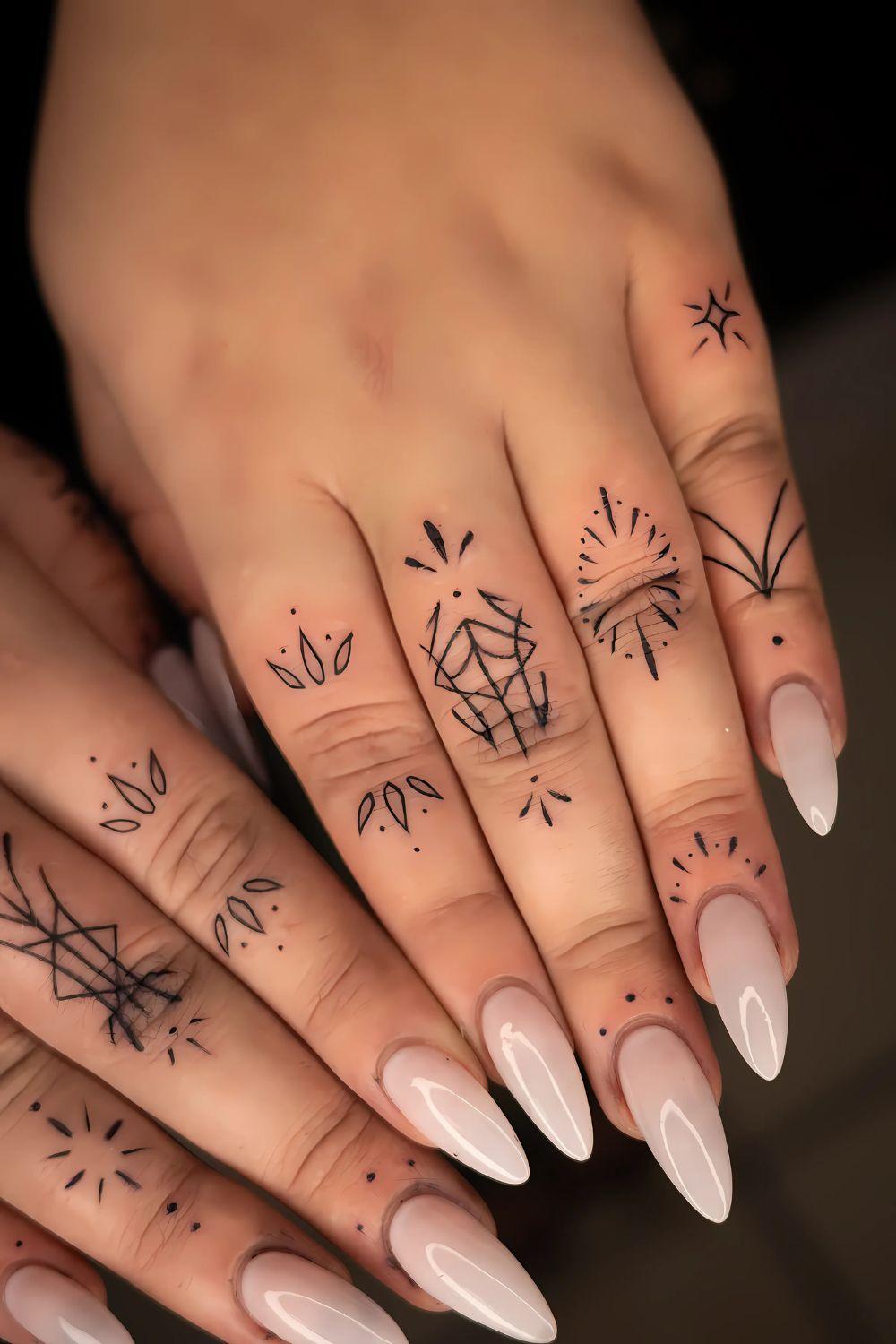 Dainty Finger Tattoo