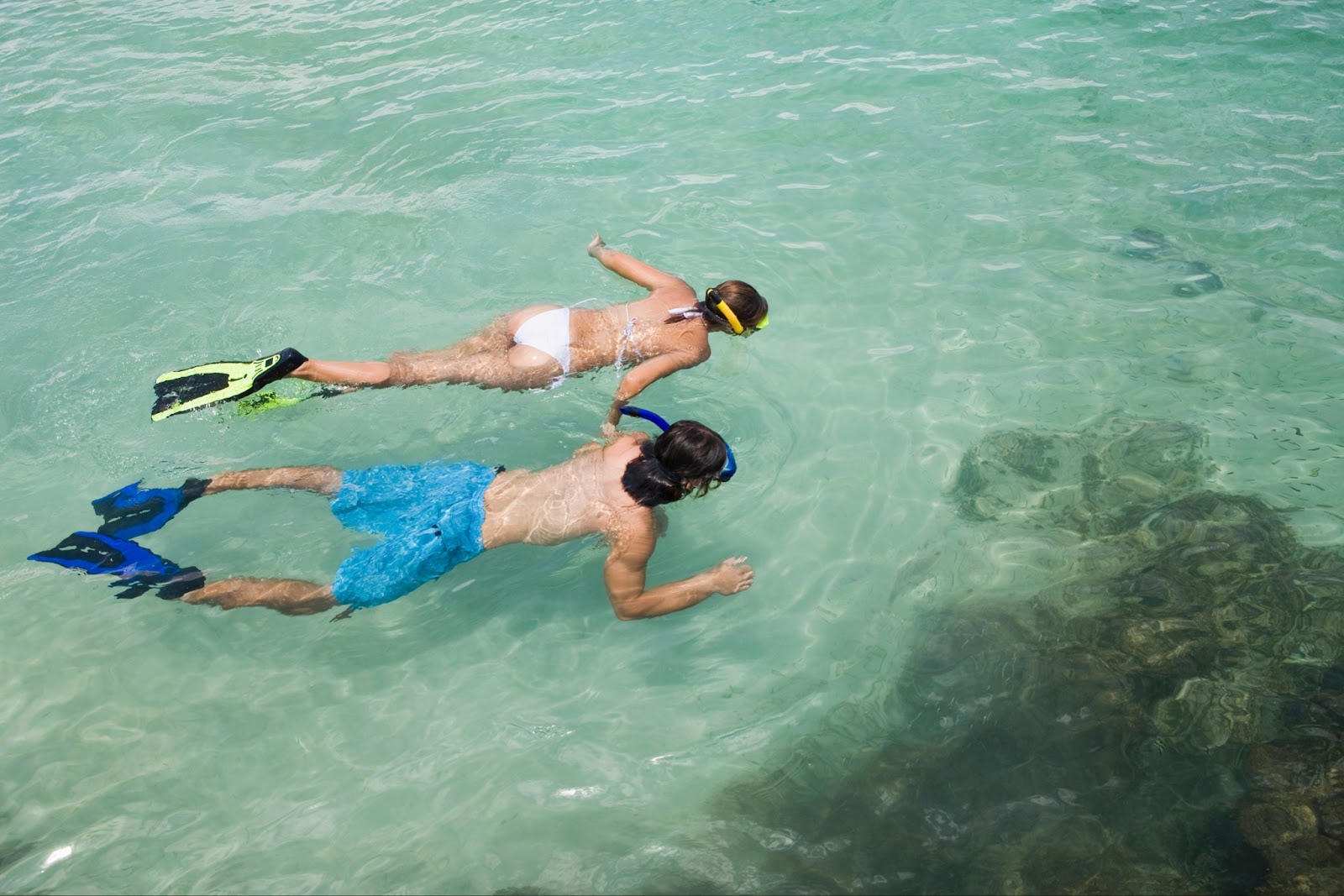 Snorkeling at Pigeon Island in Sri Lanka on honeymoon