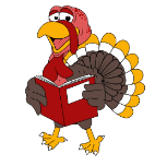 cartoon drawing of a turkey