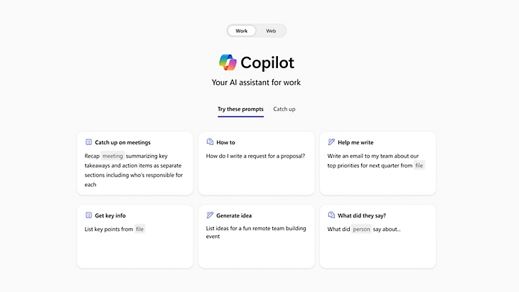 Microsoft Copilot's features overview showing AI capabilities across applications