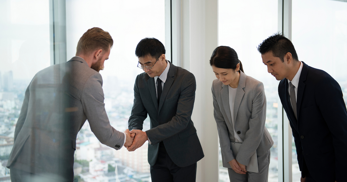 Meeting Japanese business partners
