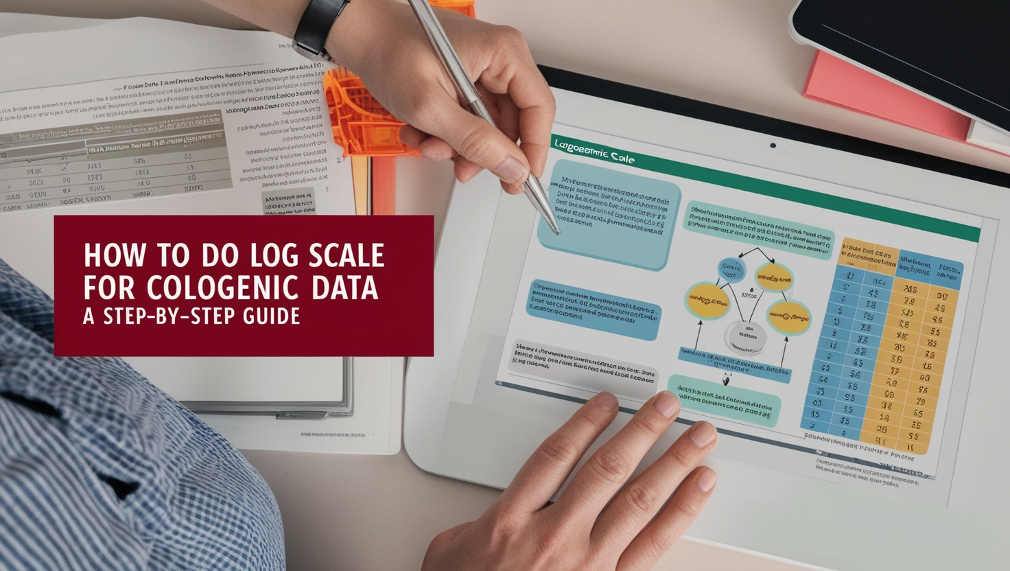 how to do log scale for cologenic​