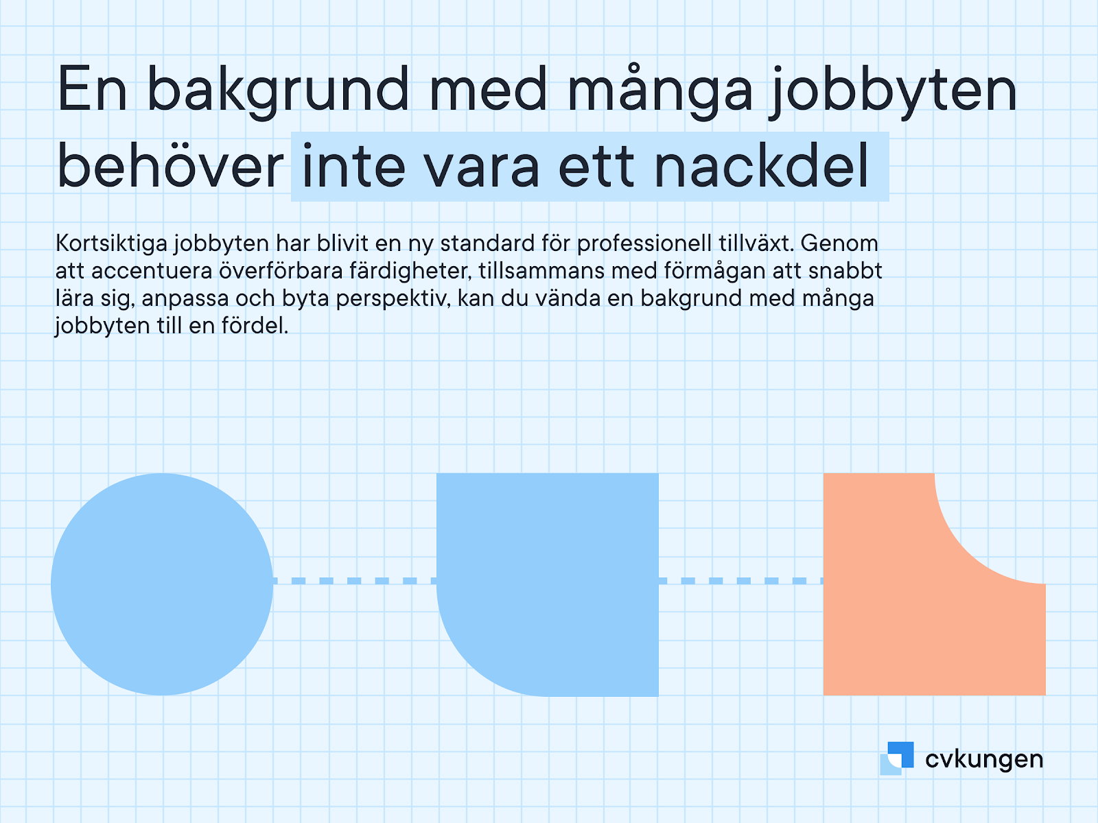 Jobbhoppande historia behöver inte vara en handikapp