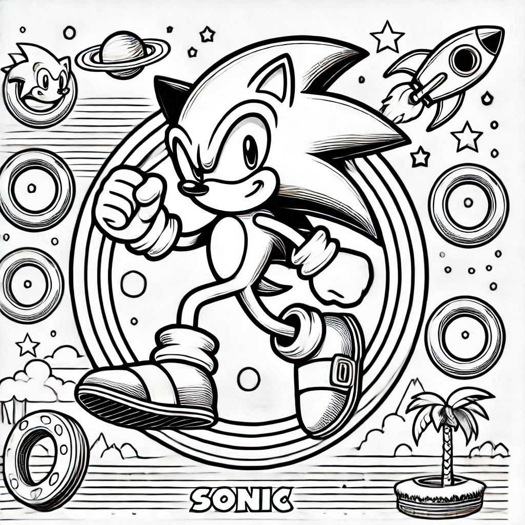 desenho do sonic