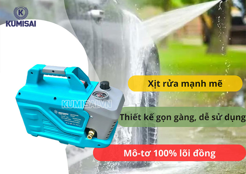 Điểm mạnh của máy bơm rửa xe Huspanda