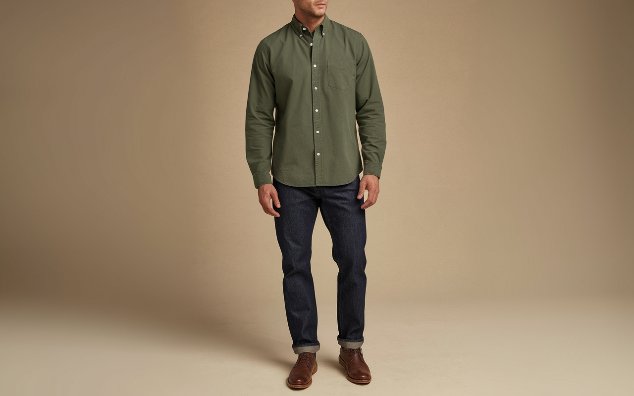 Button-Down Shirts in O'Reilly Green