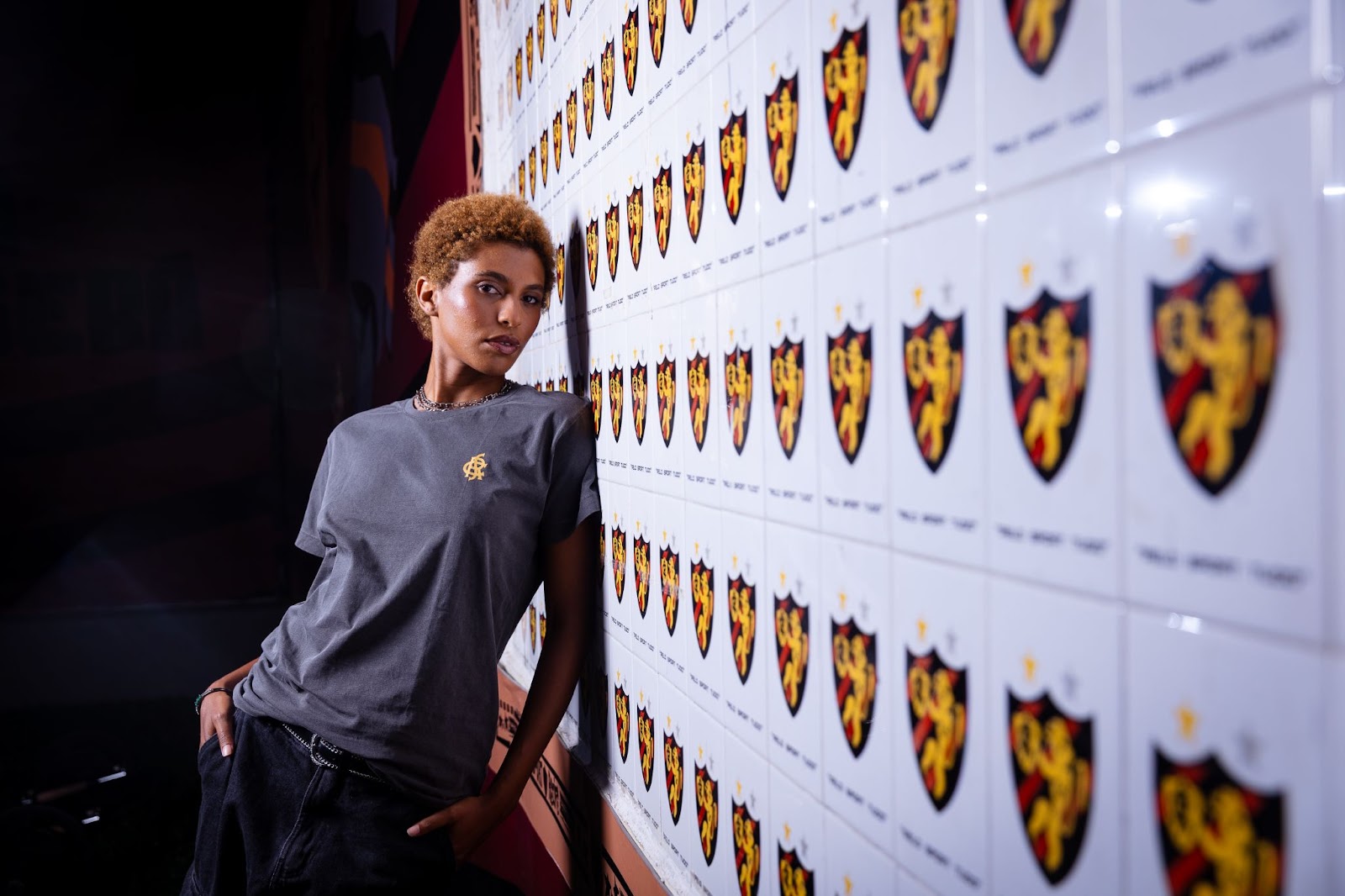 Modelo para a coleção Sport Club do Recife para a coleção da Chico Rei