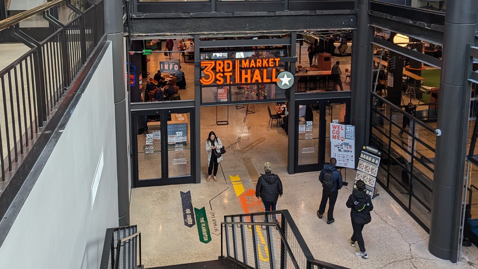 The 3rd St. Market Hall is a modern day food court, open to building residents, locals and tourists