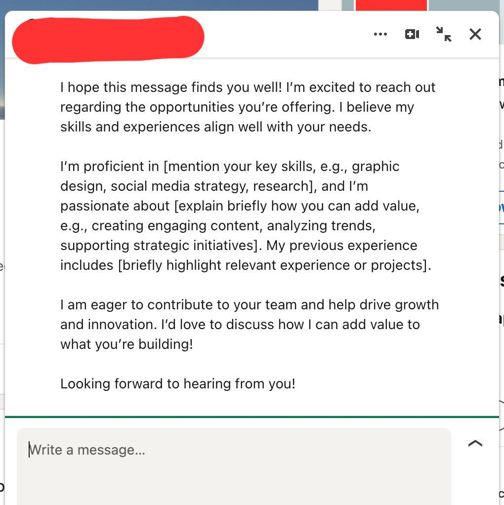 ChatGPT İle Cover Letter Başarısızlığı