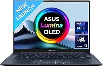 ASUS Zenbook 14 OLED (2024), Intel EVO Core Ultra 5 125H, Built-in AI, 14"(35.56cm) FHD OLED, Thin and Light Laptop (16GB/...