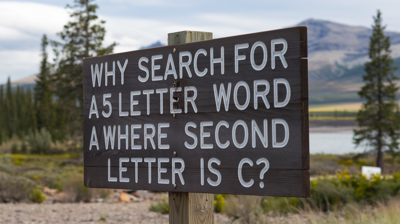  5 Letter Word Where Second Letter is C: Exploring the Fascinating World of Words