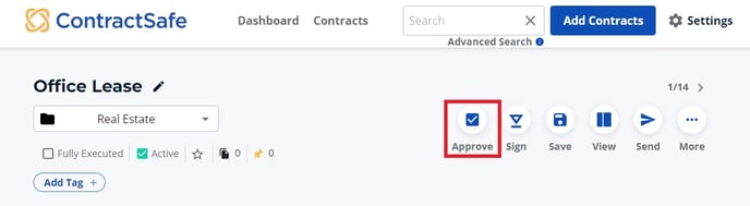 Approval Botton on you contract page should be blue and not gray out