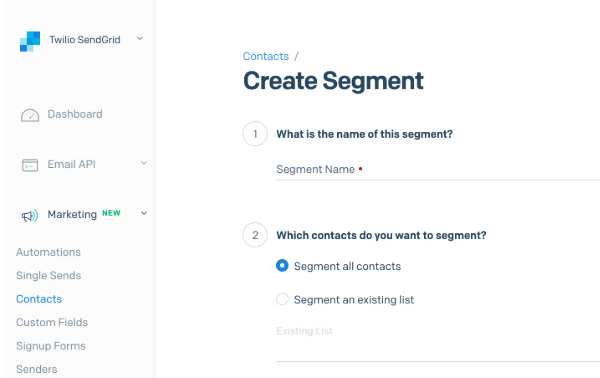 SendGrid Segment