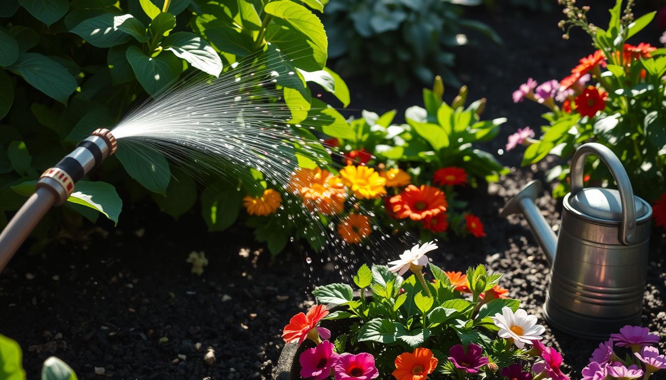 irrigação de jardim