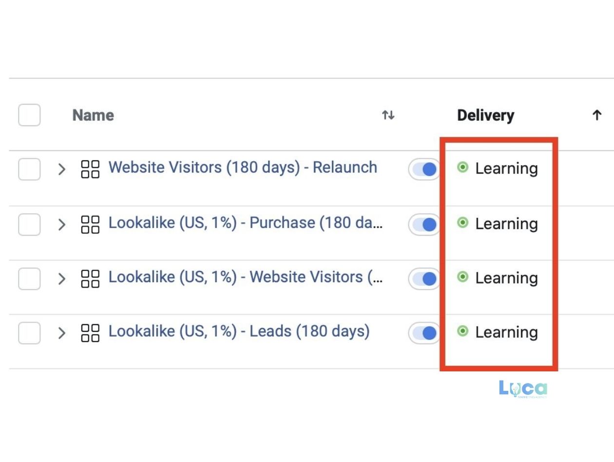 Facebook Learning Phase