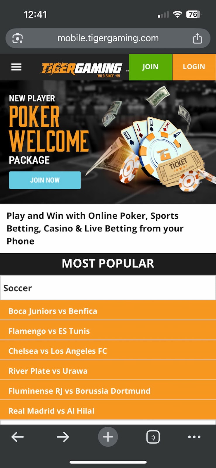 Online pokeren doe je bij TigerGaming - beste online poker site