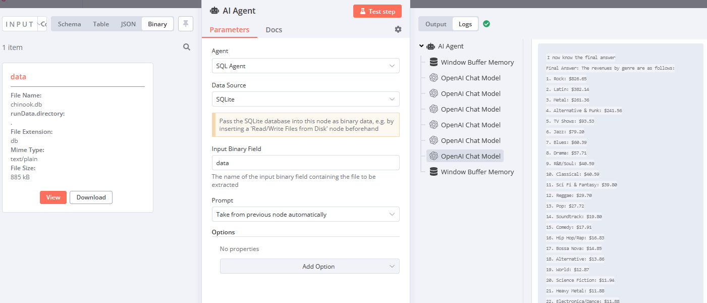 The LangChain SQL Agent makes several requests before providing the final answerThe LangChain SQL Agent makes several requests before providing a final response