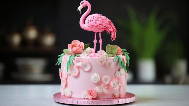 Flamingo cake