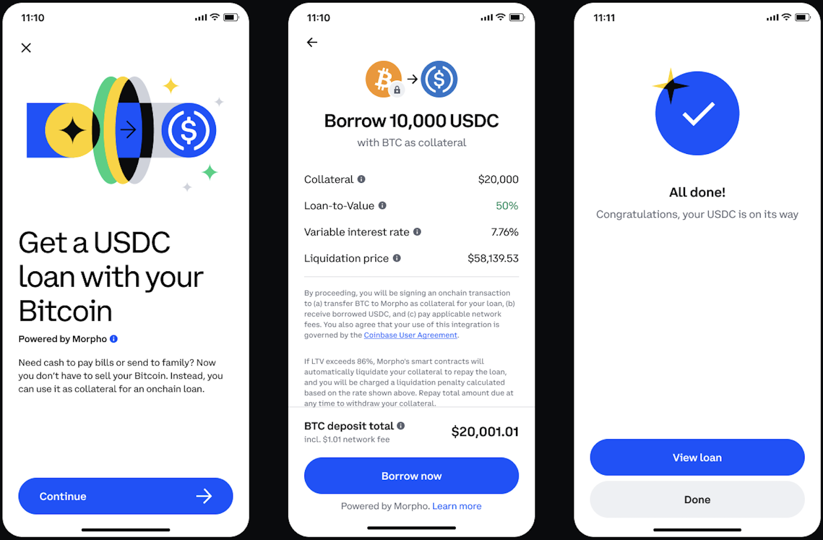 Coinbase rolls out Bitcoin-backed loans via Defi protocol Morpho - 1