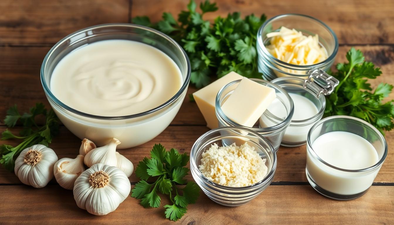 Alfredo sauce ingredients