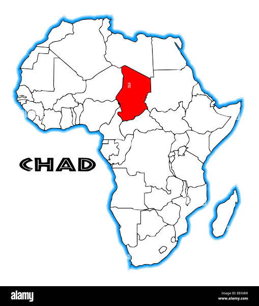 A map of Africa showing Chad. Image credit: Alamy