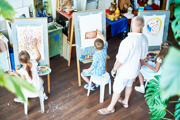 painting class in canggu