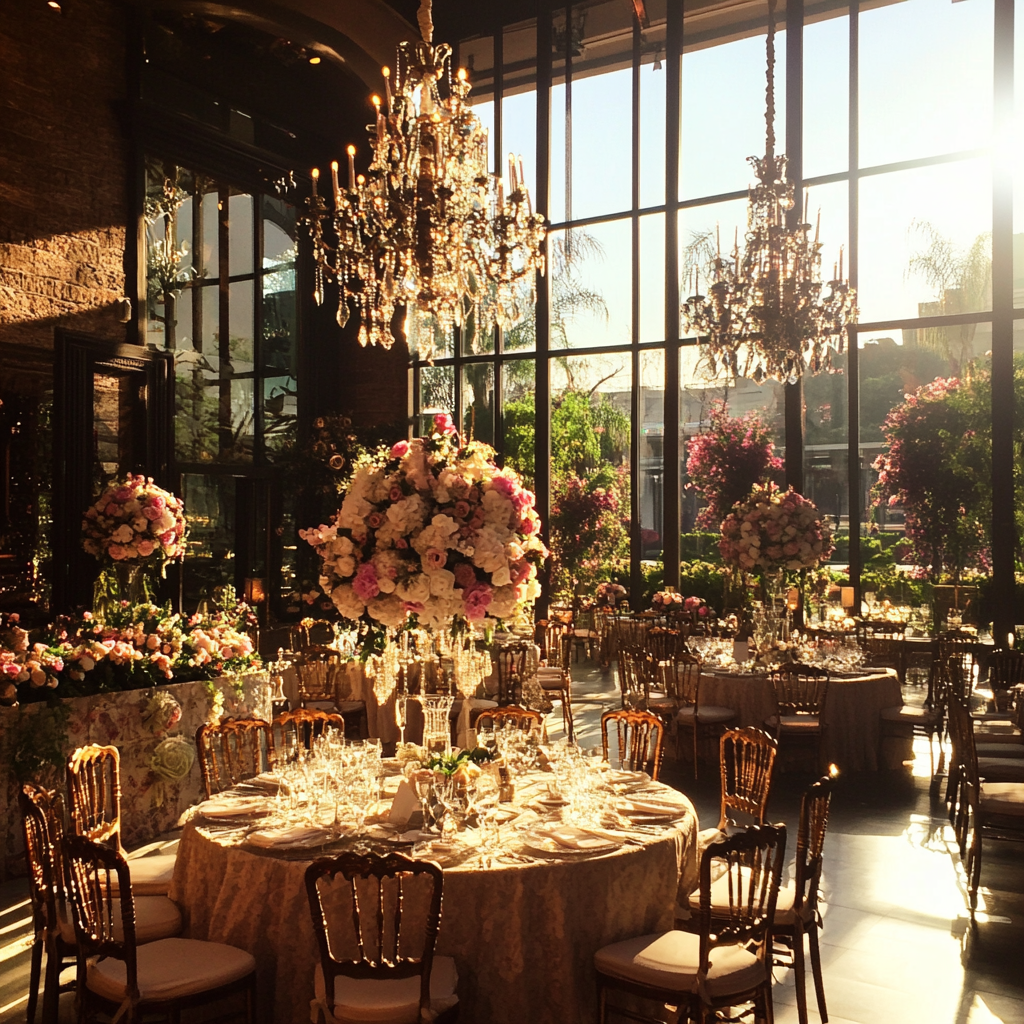 A lavish wedding setting | Source: Midjourney