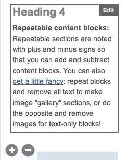 repeatable content block
