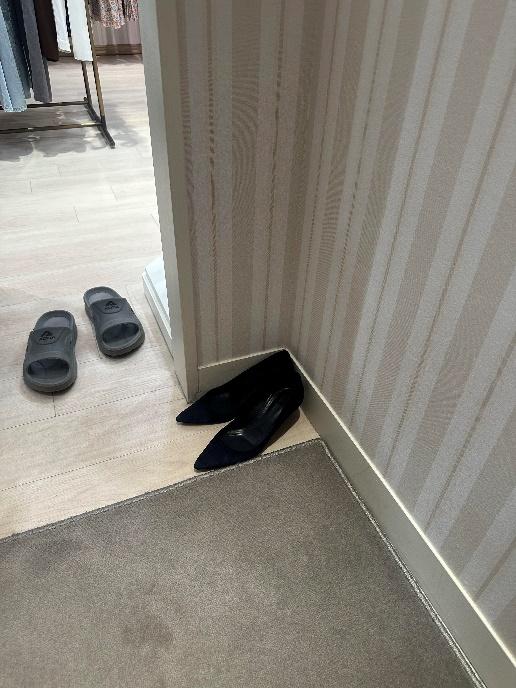 A pair of shoes on the floor