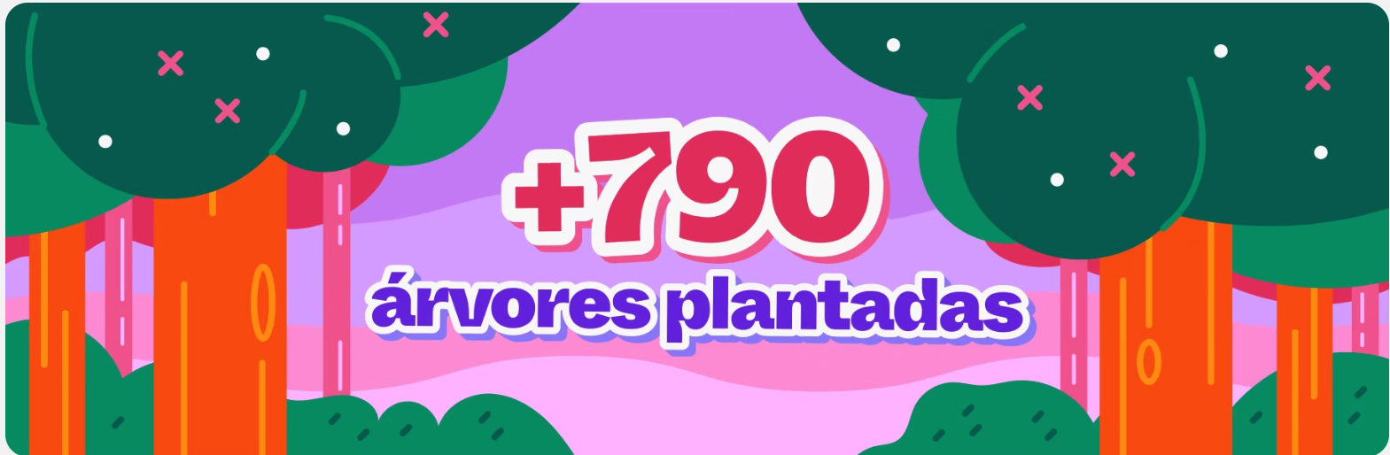 +790 árvores plantadas