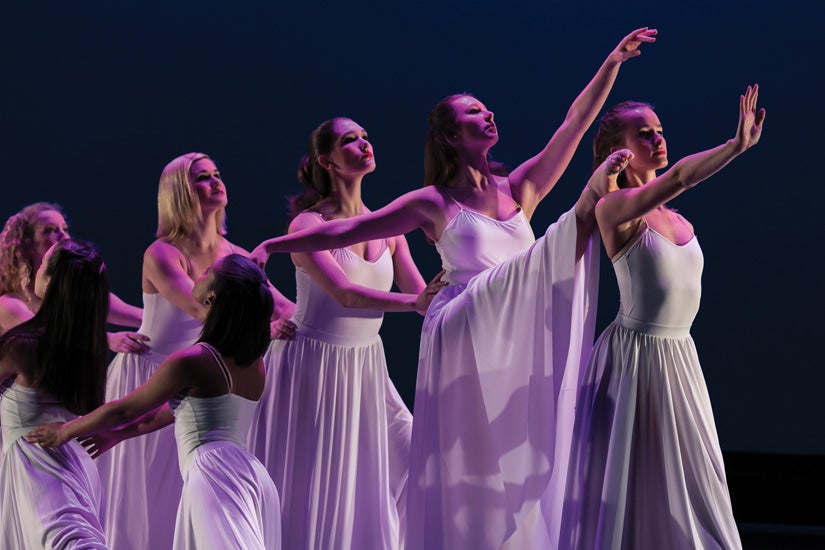 Georgetown University Dance Company tech rehearsal
