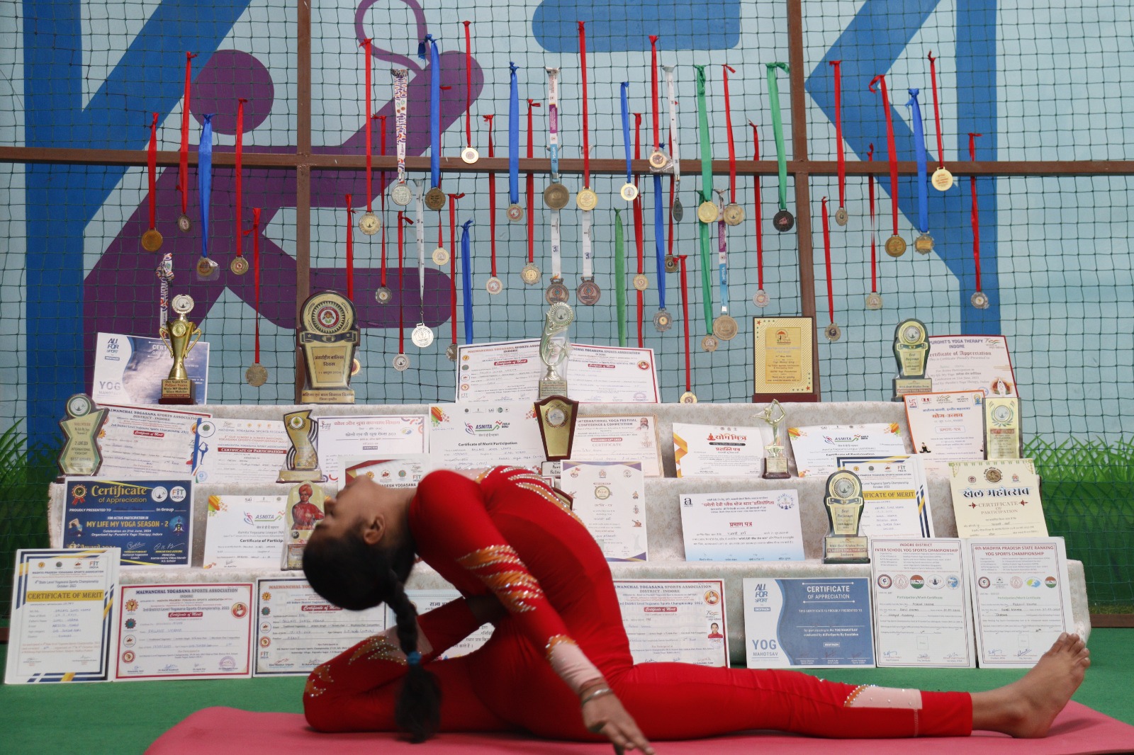 International yoga day celebration - Garima Vidya Vihar 