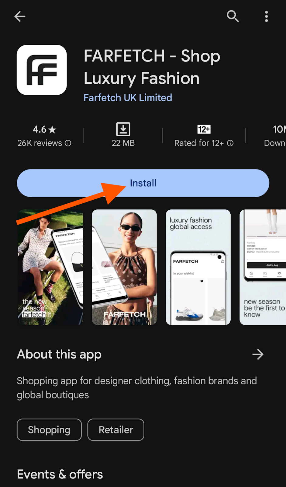 How to Download the FARFETCH App