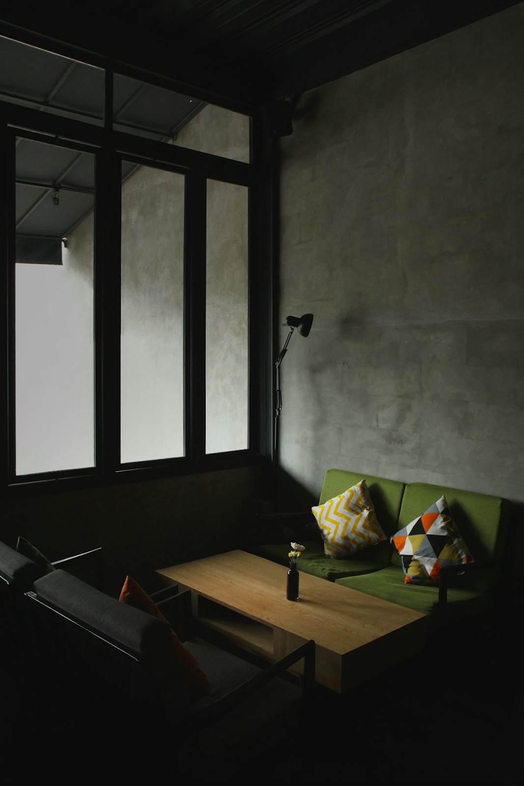 Office interior with fresh paint
