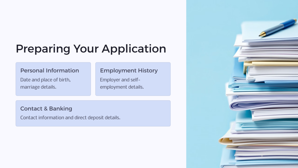SSI Application Prep infographic