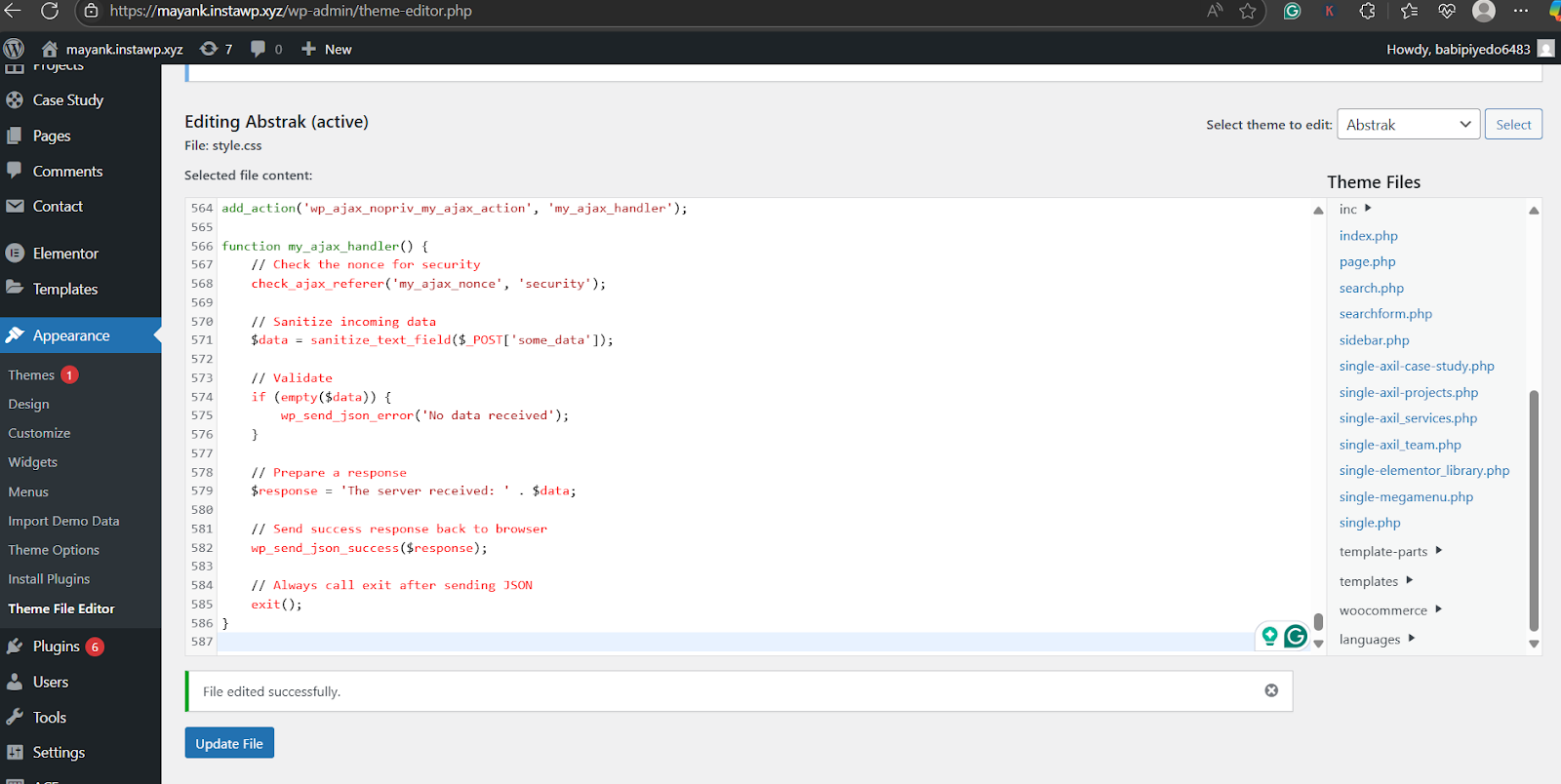 how to use Ajax in WordPress