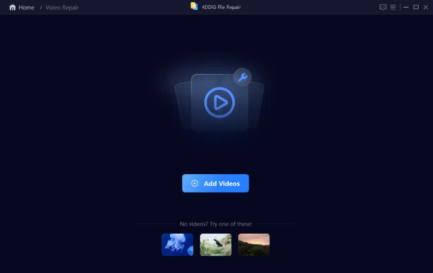 add corrupted videos to repair